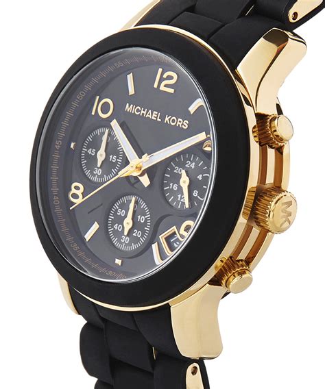 michael kors gold watch women|black and gold female watch.